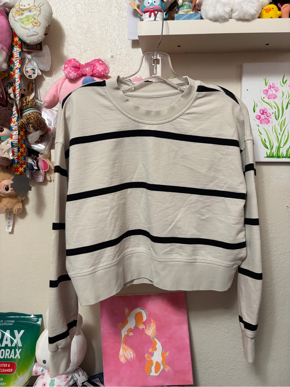 Lululemon perfectly oversized cropped crew stripes size 8 ?